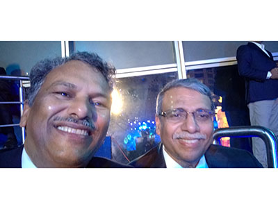 Prof Dravid and Dr. Dipak Jain (Former Dean of Kellogg Business School of Management)