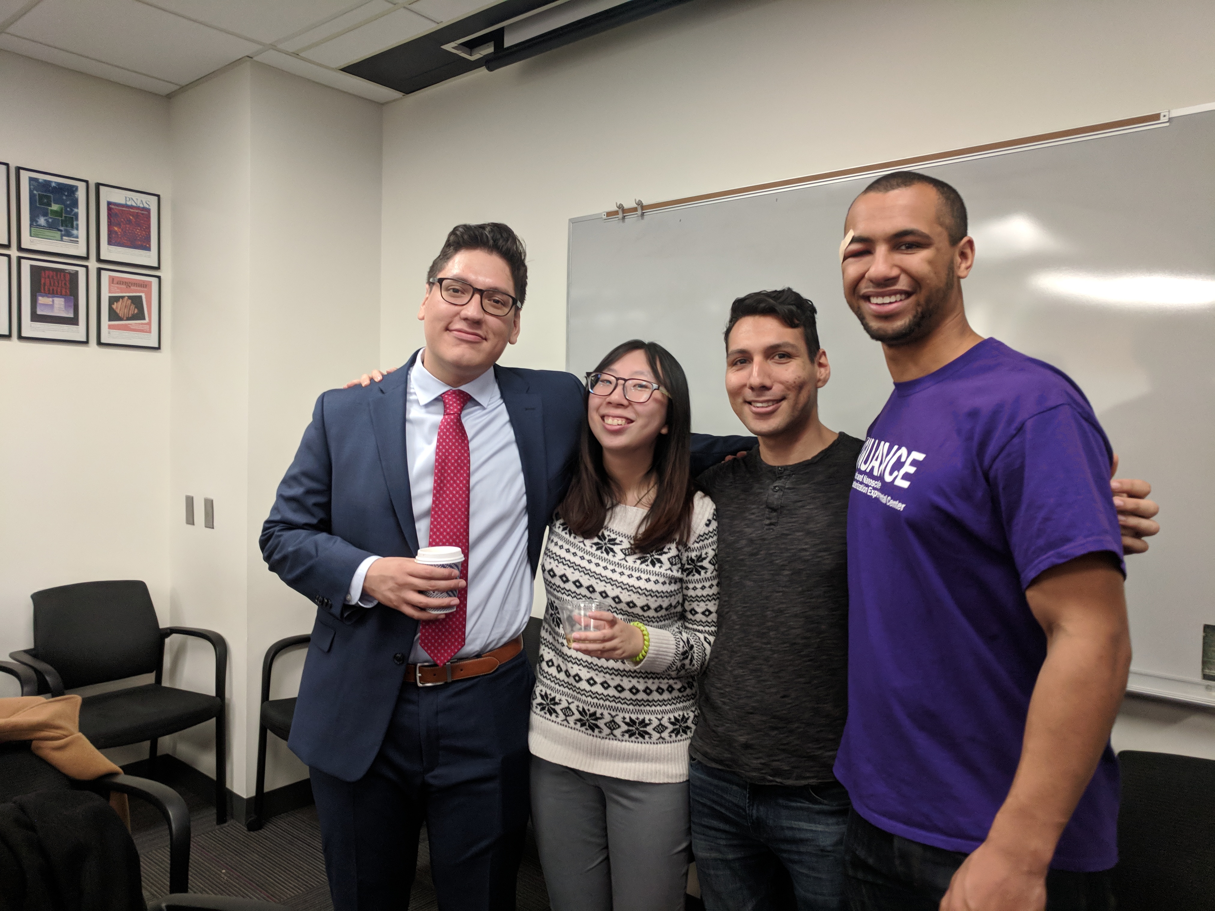 Fernando celebrated with VPD Group members following his defense.