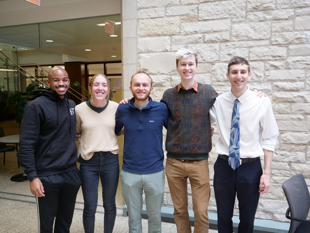 Ben with fellow VPD students: Elias, Kelly, Mike, and Jack