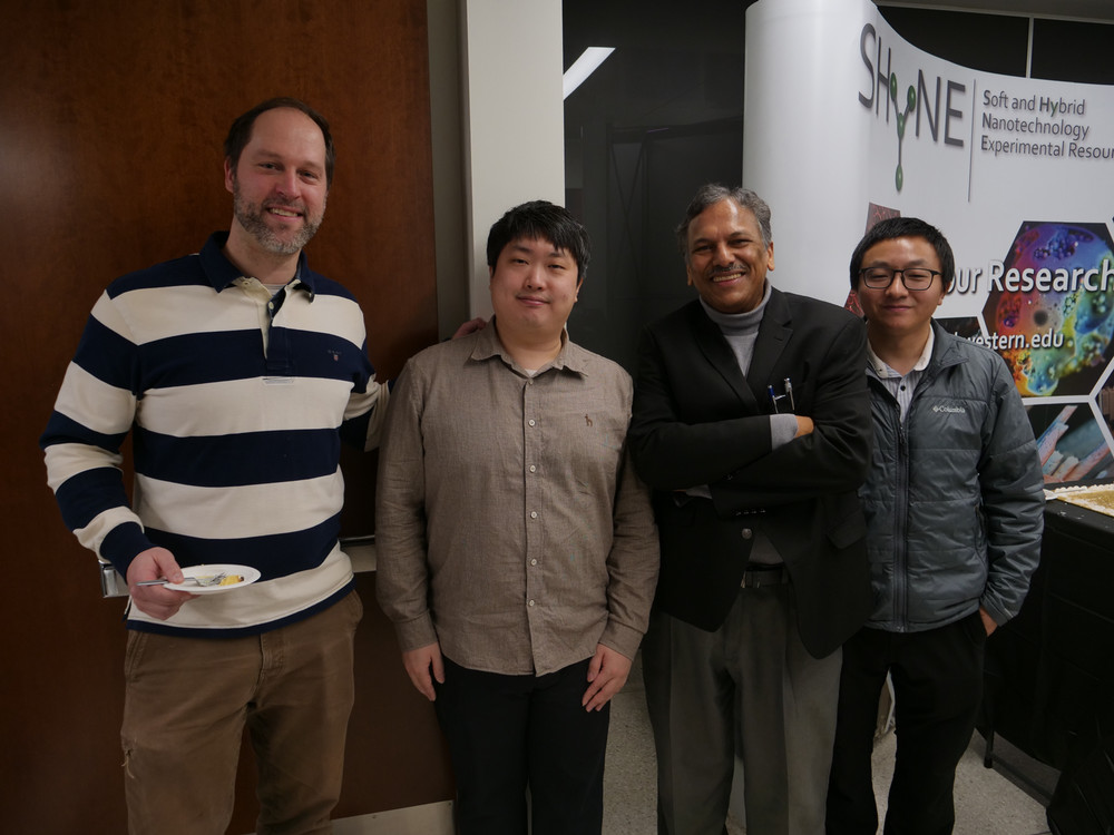 Dr. Paul Smeets, Dr. Kunmo Koo, Prof. Vinayak Dravid, and Dr. Xiaobing Hu